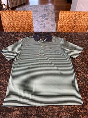 Southern Shirt Navy Striped Polo
